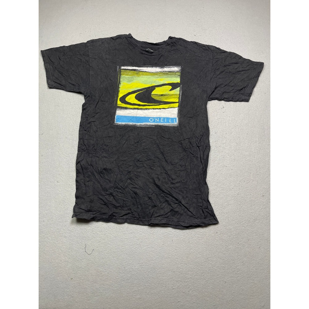 O'Neill Classic Tee 100% Cotton Black Graphic Print Medium Mens
